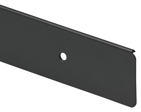 Profil de finition pour plan de travail noir brossé l. 40 mm x H. 38 mm - GoodHome - Brico Dépôt