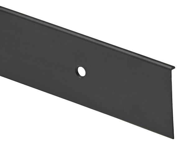 Profil de finition pour plan de travail noir brossé  l39 mm x H38 mm - GoodHome - Brico Dépôt