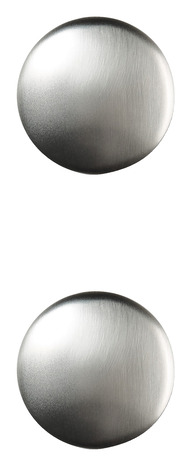 Lot de 2 boutons effet nickel brossé chervil L 3,2 cm - GoodHome - Brico Dépôt
