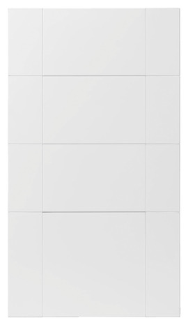 Façade 3 tiroirs + 1 casserolier "Alpinia" blanc l.39,7 x h.71,5 cm - GoodHome - Brico Dépôt