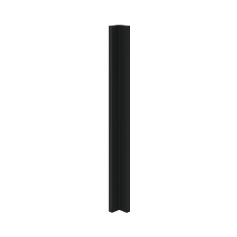 Fileur d'angle bas "PASILLA/HELINE" noir mat - H. 71.5cm - GoodHome - Brico Dépôt