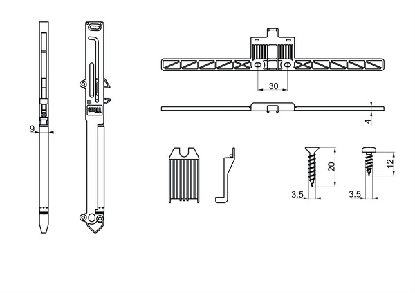 Kit de fermeture douce pour tiroir standard - Brico Dépôt