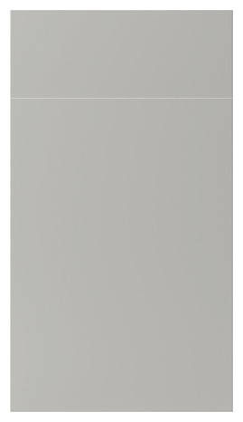 Façade 1 porte + 1 tiroir "Stevia" gris mat l.39,7 x h.71,5 cm - GoodHome - Brico Dépôt