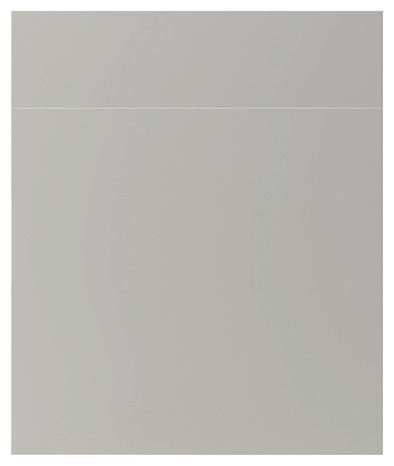 Façade 1 porte + 1 tiroir "Stevia" gris mat l.59,7 x h.71,5 cm - GoodHome - Brico Dépôt