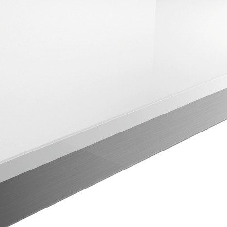 Plan de travail en stratifié blanc brillant "Berberis" L. 300 x P.62 x Ep. 3,8 cm - GoodHome - Brico Dépôt