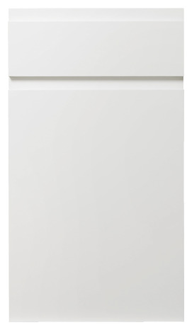 Façade 1 porte + 1 tiroir "Garcinia" blanc l.39,7 x h.71,5 cm - GoodHome - Brico Dépôt