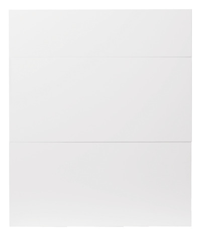Façade 1 tiroir + 2 casseroliers "Balsamita" blanc l.59,7 x h.71,5 cm - GoodHome - Brico Dépôt