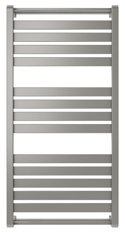 Sèche-serviette à eau chaude "Loreto" gris 546 W - H. 100 x L. 50 cm - GoodHome - Brico Dépôt