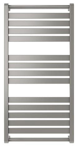 Sèche-serviette à eau chaude "Loreto" gris 546 W - H. 100 x L. 50 cm - GoodHome - Brico Dépôt