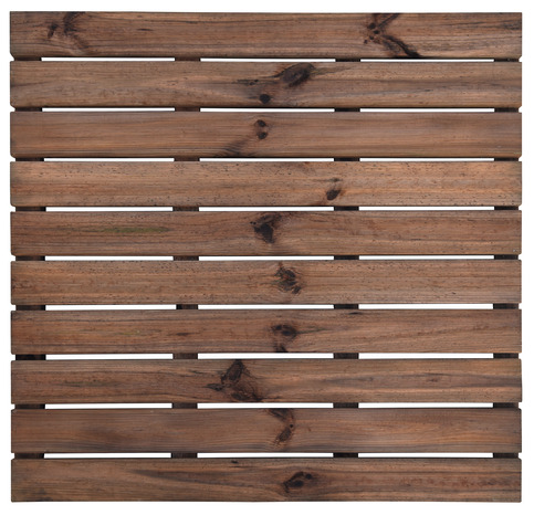 Dalle en bois "Benoue" coloris brun - 100 x 100 cm. Ép. 40 mm - Blooma - Brico Dépôt