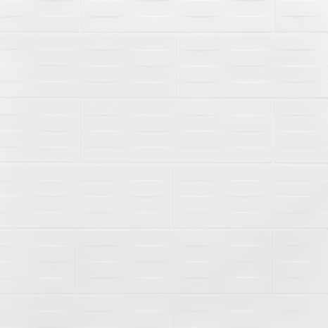 Décor mural "Brindisie" blanc - l. 20 x L. 60 cm - GoodHome - Brico Dépôt