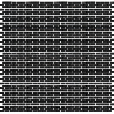 Mosaïque "Trentie" noir - l. 30 x L. 30 cm - GoodHome - Brico Dépôt