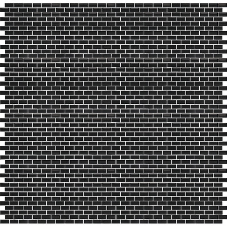 Mosaïque "Trentie" noir - l. 30 x L. 30 cm - GoodHome - Brico Dépôt