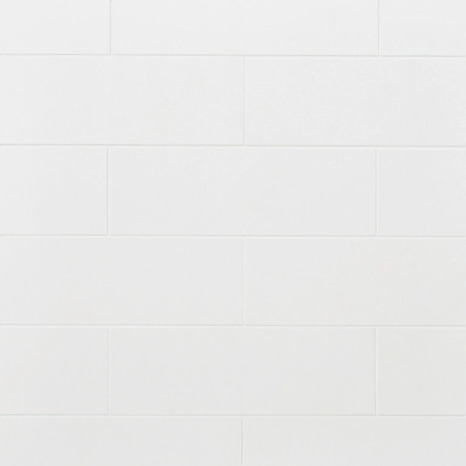 Carrelage mural "Plain" blanc brillant - l. 20 x L. 60 cm - GoodHome - Brico Dépôt