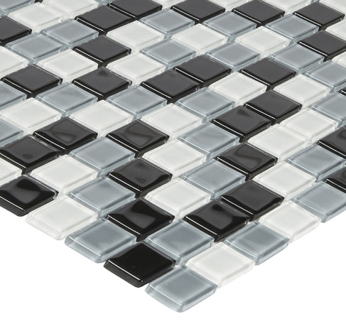 Mosaïque "Tarente" mix gris/noir/blanc - l. 30 x L. 30 cm - Colours - Brico Dépôt