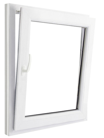 Fenêtre PVC blanc oscillo-battante 1 vantail droit h.105 x l.80 cm - GoodHome - Brico Dépôt