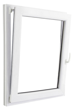 Fenêtre PVC blanc oscillo-battante 1 vantail gauche h.105 x l.80 cm - GoodHome - Brico Dépôt