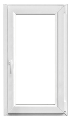 Fenêtre PVC blanc oscillo-battante 1 vantail droit h.105 x l.60 cm - GoodHome - Brico Dépôt