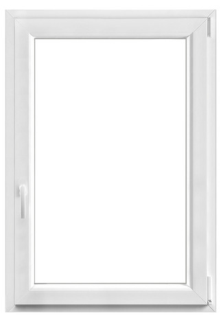 Fenêtre PVC blanc oscillo-battante 1 vantail droit h.115 x l.80 cm - GoodHome - Brico Dépôt
