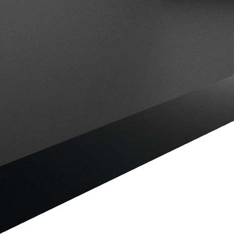 Plan de travail en stratifié noir mat "Berberis" L. 300 x P. 62 x Ep. 3,8 cm - GoodHome - Brico Dépôt