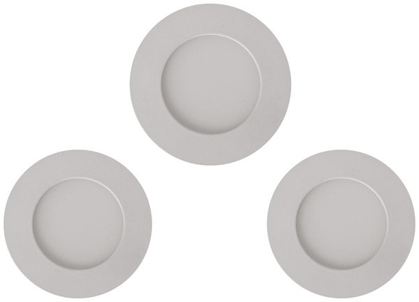 Lot de 3 spots extraplats LED intégrée fixes** - Blanc - Colours - Brico Dépôt