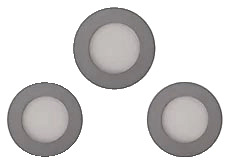 Lot de 3 spots extraplats LED, à encastrer IP20 gris - Colours - Brico Dépôt