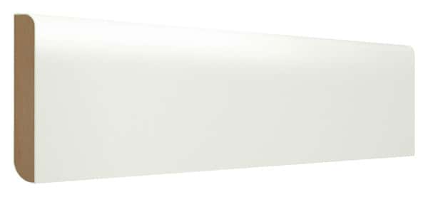Plinthe réversible peinte blanche MDF - L. 240 cm. l. 6,9 cm. Ep. 0,9 cm - GoodHome - Brico Dépôt