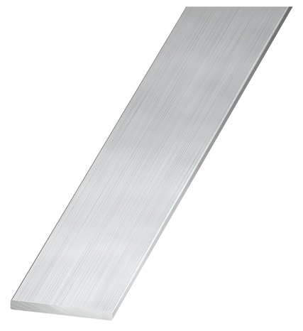 Plat aluminium brut - 40 x 2 mm 1 m Argent - Brico Dépôt
