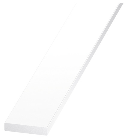 Plat en PVC blanc - Dim. 40 x 3 mm, L.2 m - Brico Dépôt