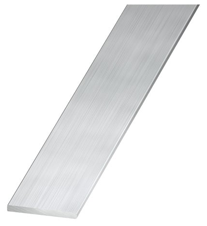 Plat aluminium brut - 50 x 2 mm 1 m Argent - Brico Dépôt