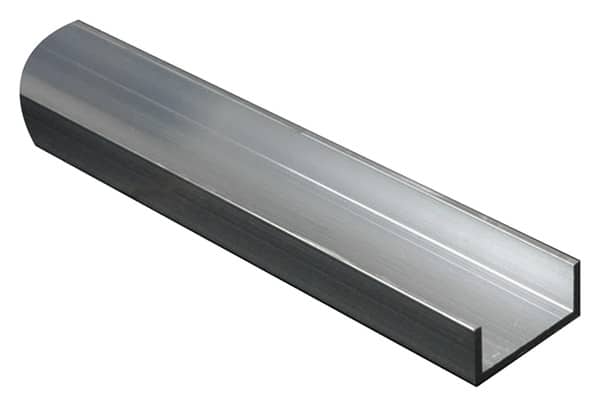 U aluminium brut 15 x 15 x 1,5 mm 1 m Argent - Brico Dépôt
