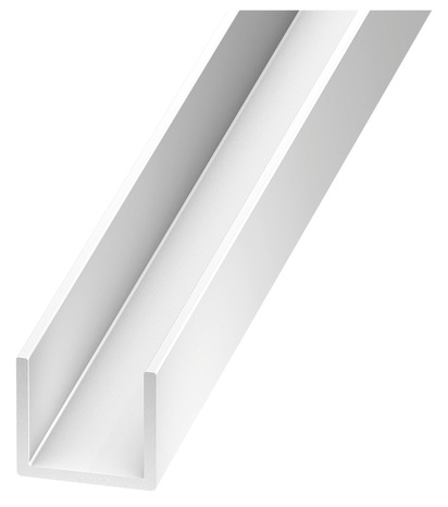 U PVC blanc 19 mm 2,50 m P. 21 x ép. 1 mm - Brico Dépôt