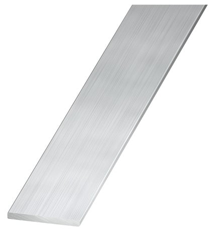 Plat aluminium brut - 35 x 2 mm 2 m Argent - Brico Dépôt
