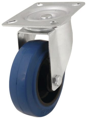 Roulette pivotante diamètre 100 mm polyuréthane VERTGREEN-SOFT - 200Kg