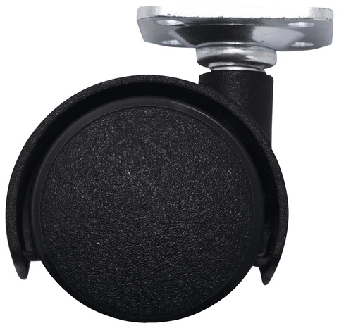 Roulette jumelée pivotante nylon noir - H. 5,05 x Ø 3,5 cm - 18 kg - Brico Dépôt