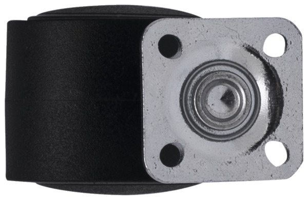 Roulette jumelée pivotante nylon noir - H. 5,05 x Ø 3,5 cm - 18 kg - Brico Dépôt