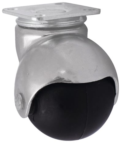 Roulette à bille pivotante PP noir - Ø 4 cm - 30 kg - Brico Dépôt