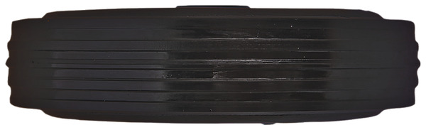 Roulette caoutchouc + PP noir - Ø 12,5 cm - 50 kg - Brico Dépôt