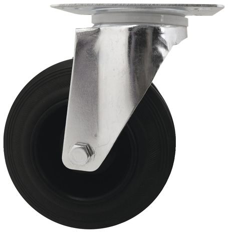 Roulette pivotante PVC noir - Ø 12,5 cm - 100 kg - Brico Dépôt