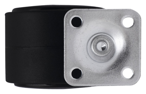 Roulette jumelée pivotante PP noir - H. 6,75 x Ø 5 cm - 30 kg - Brico Dépôt