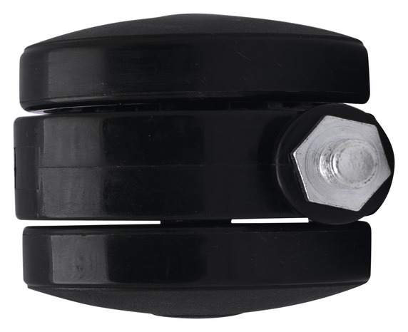 Roulette jumelée pivotante nylon noir - Ø 7,5 cm - 50 kg - Brico Dépôt