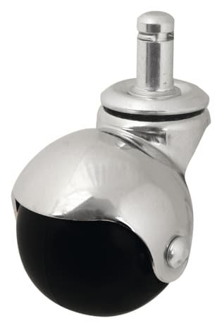 Roulette à bille pivotante PP noir - Ø 5 cm - 30 kg - Brico Dépôt