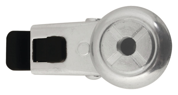 Roulette pivotante PU gris avec frein - H. 10 x Ø 7,5 cm - 55 kg - Brico Dépôt