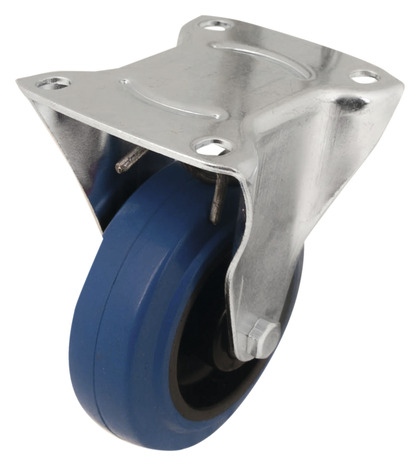 Roulette fixe PVC bleu - Ø 10 cm - 100 kg - Brico Dépôt