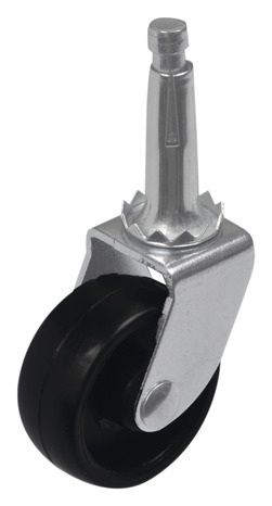Roulette pivotante nylon noir - Ø. 4 cm - 15 kg - Brico Dépôt