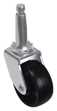Roulette pivotante nylon noir - Ø. 4 cm - 15 kg - Brico Dépôt