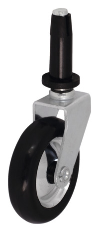 Roulette pivotante PVC noir - Ø. 5 cm - 15 kg - Brico Dépôt