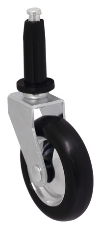 Roulette pivotante PVC noir - Ø. 5 cm - 15 kg - Brico Dépôt