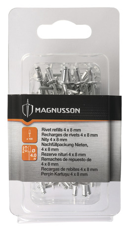 Boite de 100 rivets 8 mm - Magnusson - Brico Dépôt