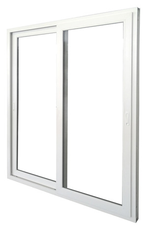 Baie vitrée PVC blanc 2 vantaux H.215 x l.210 cm  - GoodHome - Brico Dépôt